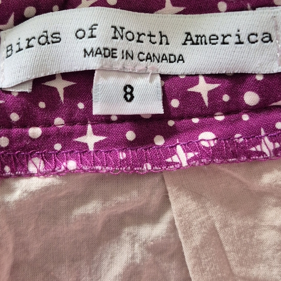 EUC Birds of North America Full Midi Skirt, S Washable, Pockets, Hidden Back Zip - Picture 4 of 8
